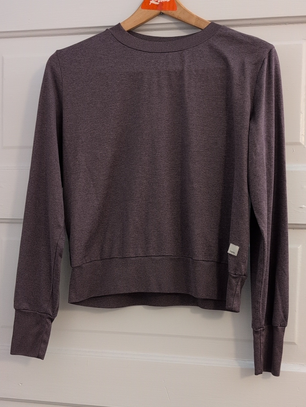 Vuori Daydream Crew  Long-Sleeve Pullover Top - Heathered Plum